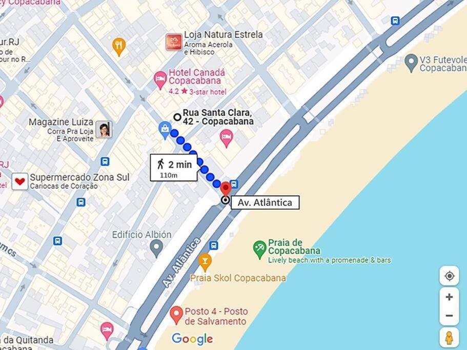 Apartamento Copa_110M Da Praia Rio de Janeiro Luaran gambar